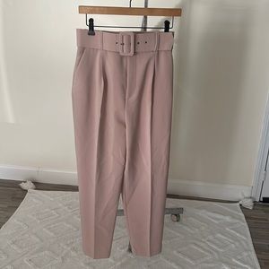 Zara pants with fabric colored belt